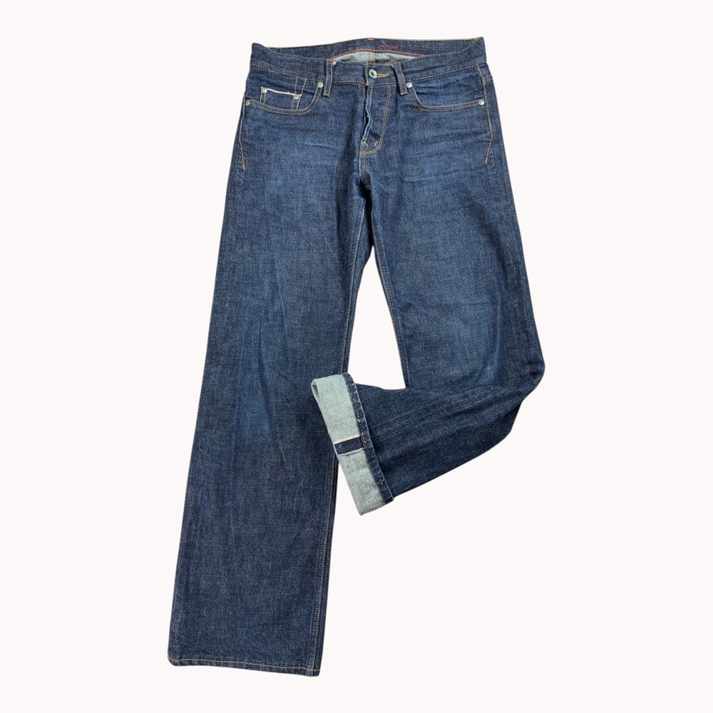 KMW Kicking Mule Workshop 2010 Straight Jeans Mens 31x32 Japan Selvedge Indigo
